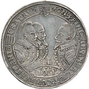 1 Thaler - John George I, Christian I, August, Rudolph and Louis obverse image