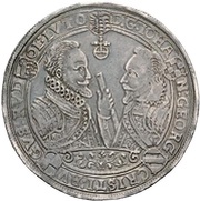 1 Thaler - John George I, Christian I, August, Rudolph and Louis, Germany, 1614-1618 reverse image