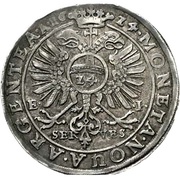 1 Thaler - Christian I, August, Louis, John Casimir and George Aribert, Germany, 1624-1625 reverse image