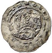 Light Denier - Hartwig I of Lierheim, Germany, 1167-1184 reverse image