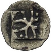 1 Heller "Hand heller" - Burkhard of Ellerbach, Germany, 1373-1404 reverse image