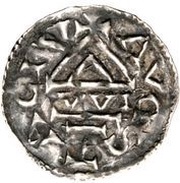 Denier - Bruno cross, Germany, 1006-1009 reverse image