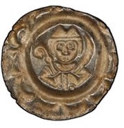 Denier Bracteate - Hartwig II of Hirnheim, Germany, 1202-1208 reverse image