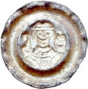 Denier Bracteate - Hartmann of Dillingen, Germany, 1250-1286 reverse image