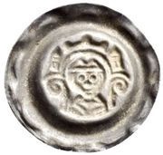 Denier Bracteate - Hartmann of Dillingen, Germany, 1250-1286 reverse image