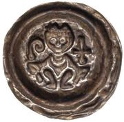 Denier Bracteate - Hartmann of Dillingen, Germany, 1250-1286 reverse image