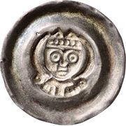 Denier Bracteate - Hartmann of Dillingen, Germany, 1250-1286 reverse image