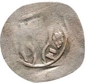 1 Heller - Frederick III of Hohenzollern and Henry IV of Lichtenau obverse image