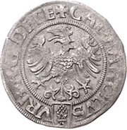 ½ Batzen - Eberhard IV of Eppstein-Königstein, Germany, 1523 reverse image