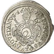 2 Kreuzers - Alexander Sigismund of Pfalz-Neuburg, Germany, 1694 reverse image