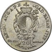 20 Kreuzers - Clemens Wenzeslaus of Sachsen, Germany, 1773 reverse image