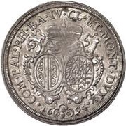 ½ Thaler - Alexander Sigismund of Pfalz-Neuburg, Germany, 1694 reverse image