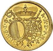 2 Ducats - Alexander Sigismund of Palatinate-Neuburg, Germany, 1708 reverse image