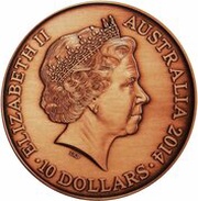 10 Dollars - Elizabeth II 4th Portrait - Victoria Cross - Ballot Coin obverse image