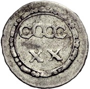 1 Heller Silver pattern, Germany, 1608-1615 reverse image