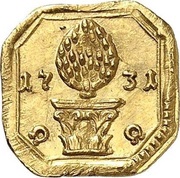 1 Heller Gold pattern strike obverse image