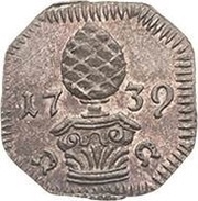 1 Heller Silver pattern strike obverse image