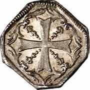 1 Heller Silver pattern strike, Germany, 1740 reverse image