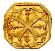 1 Heller Gold pattern strike, Germany, 1740-1742 reverse image