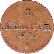1 Heller, Germany, 1780-1801 reverse image