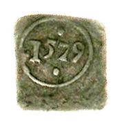 1 Pfennig Klippe, Germany, 1579-1582 reverse image