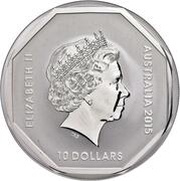10 Dollars - Elizabeth II 4th Portrait - Emu Road Sign obverse image