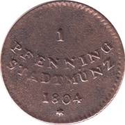 1 Pfennig, Germany, 1803-1805 reverse image