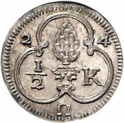 ½ Kreuzer obverse image