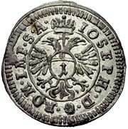 1 Kreuzer, Germany, 1706 reverse image