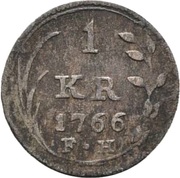1 Kreuzer, Germany, 1766 reverse image