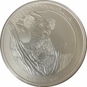 10 Dollars - Elizabeth II 4th Portrait - Koala - Silver Bullion Coin, Australia, 2015 reverse image