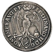 ⅙ Thaler, Germany, 1626 reverse image