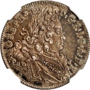 ¼ Thaler, Germany, 1708 reverse image