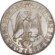 ½ Thaler, Germany, 1627 reverse image