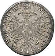 ½ Thaler, Germany, 1629 reverse image
