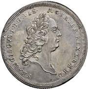 ½ Thaler, Germany, 1763 reverse image