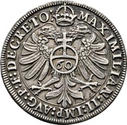 60 Kreuzer, Germany, 1572-1575 reverse image