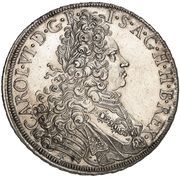1 Thaler, Germany, 1725 reverse image