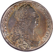 1 Thaler, Germany, 1745 reverse image
