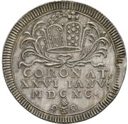 1 Ducat Silver pattern strike; Coronation obverse image