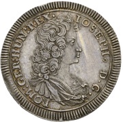 1 Ducat Silver pattern strike; Coronation, Germany, 1690 reverse image