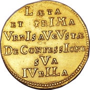 1 Ducat Augsburg Confession, Germany, 1730 reverse image