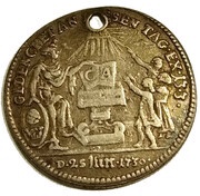1 Ducat Silver pattern strike; Augsburg Confession, Germany, 1730 obverse image