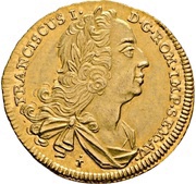 1 Ducat, Germany, 1745 reverse image