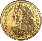 2 Ducats, Germany, 1672 reverse image