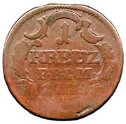 1 Kreuzer - Charles Frederick reverse image