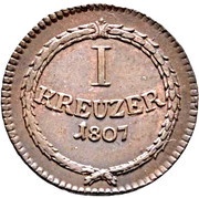 1 Kreuzer - Charles I Frederick reverse image