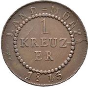 1 Kreuzer - Charles II Louis Frederick reverse image