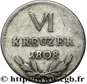 6 Kreuzers - Charles I Frederick reverse image
