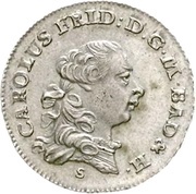 10 Kreuzers - Charles Frederick obverse image